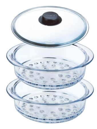 Pyrex doppio cestello a vapore